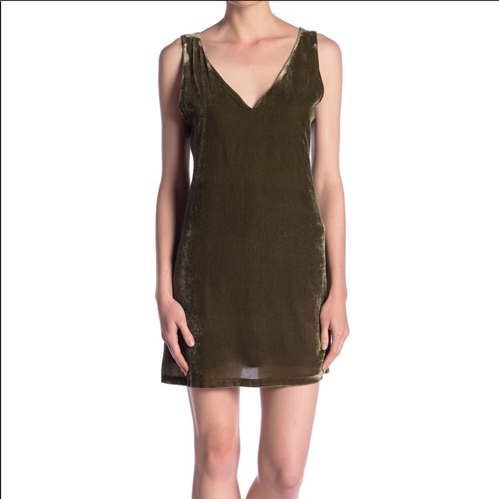 Crushed Velvet Shift Dress